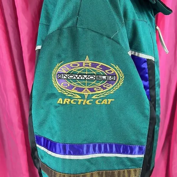 Vintage Arctic Cat Arctic Wear Snowmobile Jacket Coat, Size L/XL